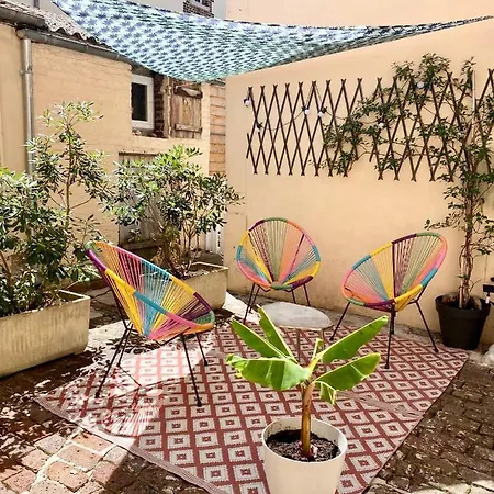 Apartment Garden Spa-hyper Centre Avec Cour-calme-sauna-hamam Troyes