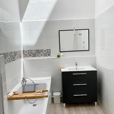 Apartment Garden Spa-hyper Centre Avec Cour-calme-sauna-hamam Troyes